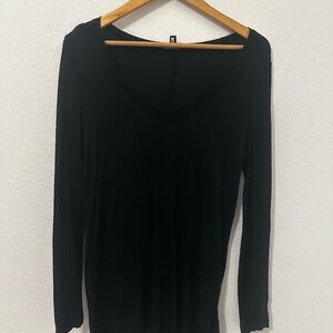 Banana Republic Elegant Black Long Sleeve Tee